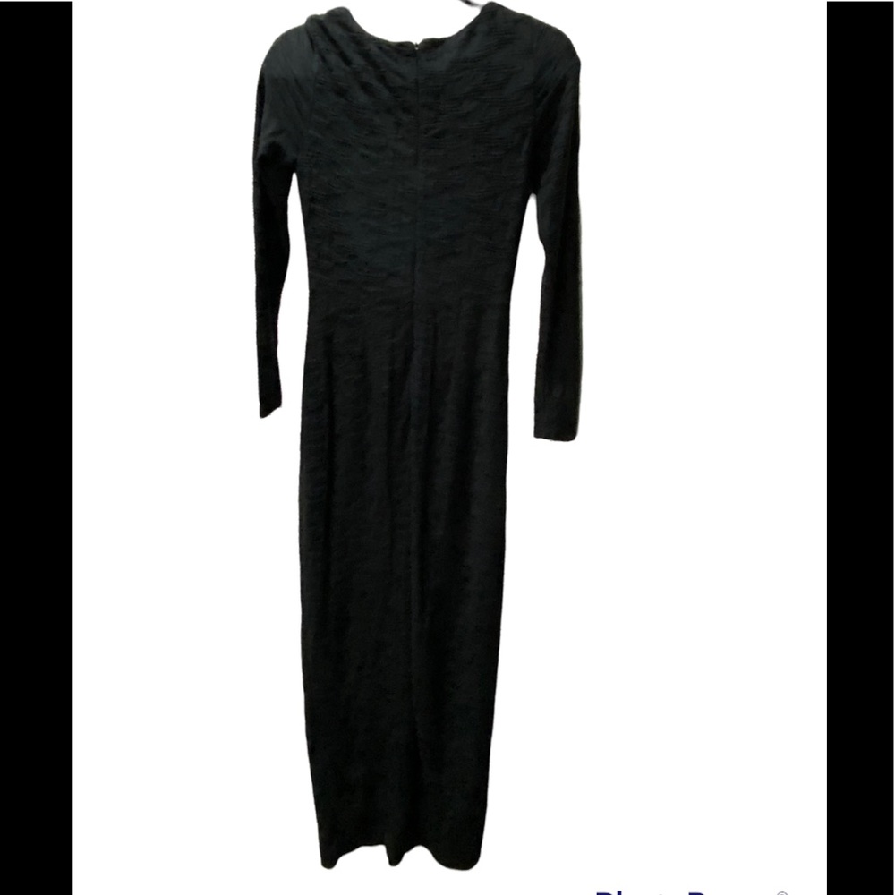 Lumier by Bariano Power Play Long Sleeve Maxi Dress Black Small NWT NEW - Picture 3 of 3